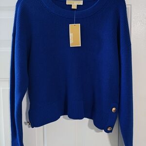 Michael Kors Blue Crew Neck Sweater